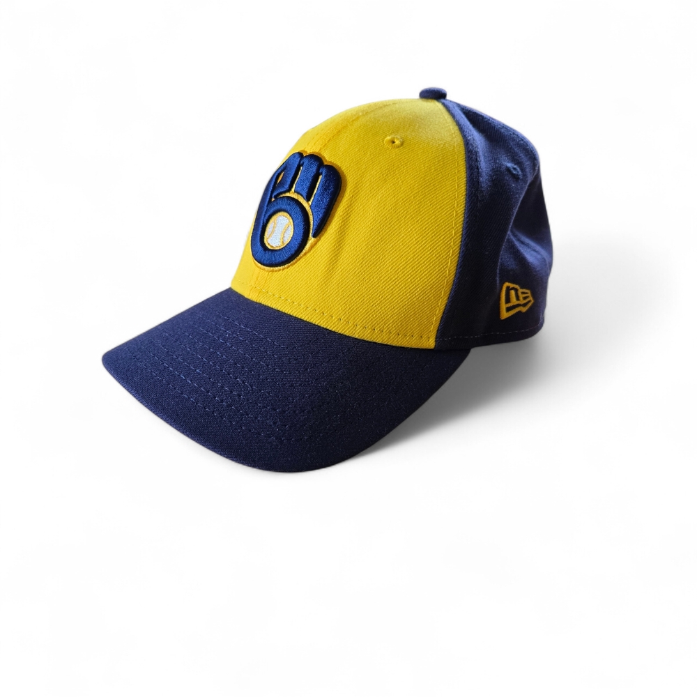 New Era Milwaukee Brewers Player Replica Alternate 9Forty Snapback Hat, EUC